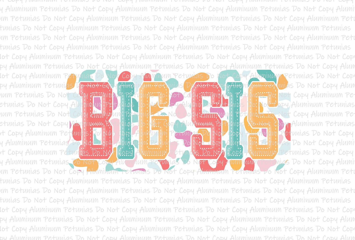Pastel Cheetah Big Sis, DTF (Direct to Film) Transfers, DTF Prints