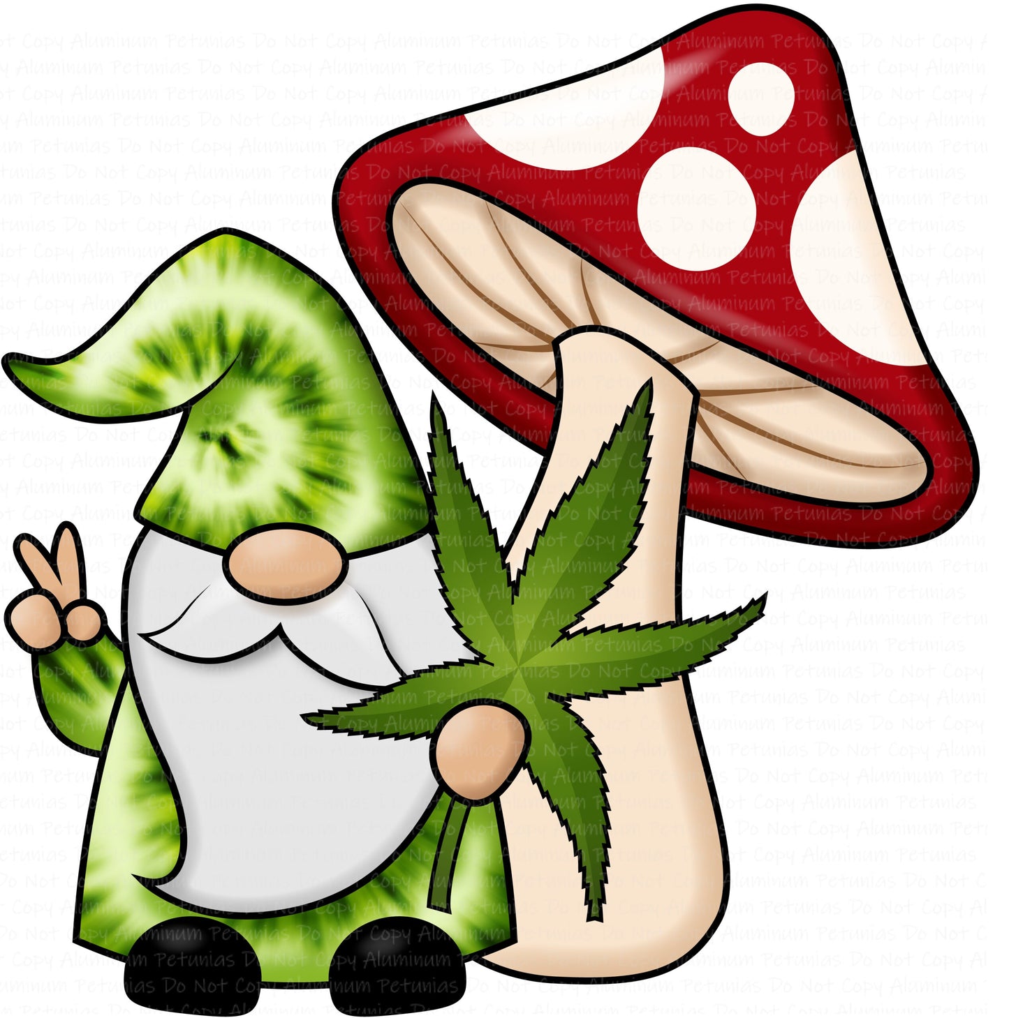 Gnome Weed 420 DTF (Direct to Film) Transfers, Weed 420 DTF Transfer Ready to Press, 1-3 Day Ship
