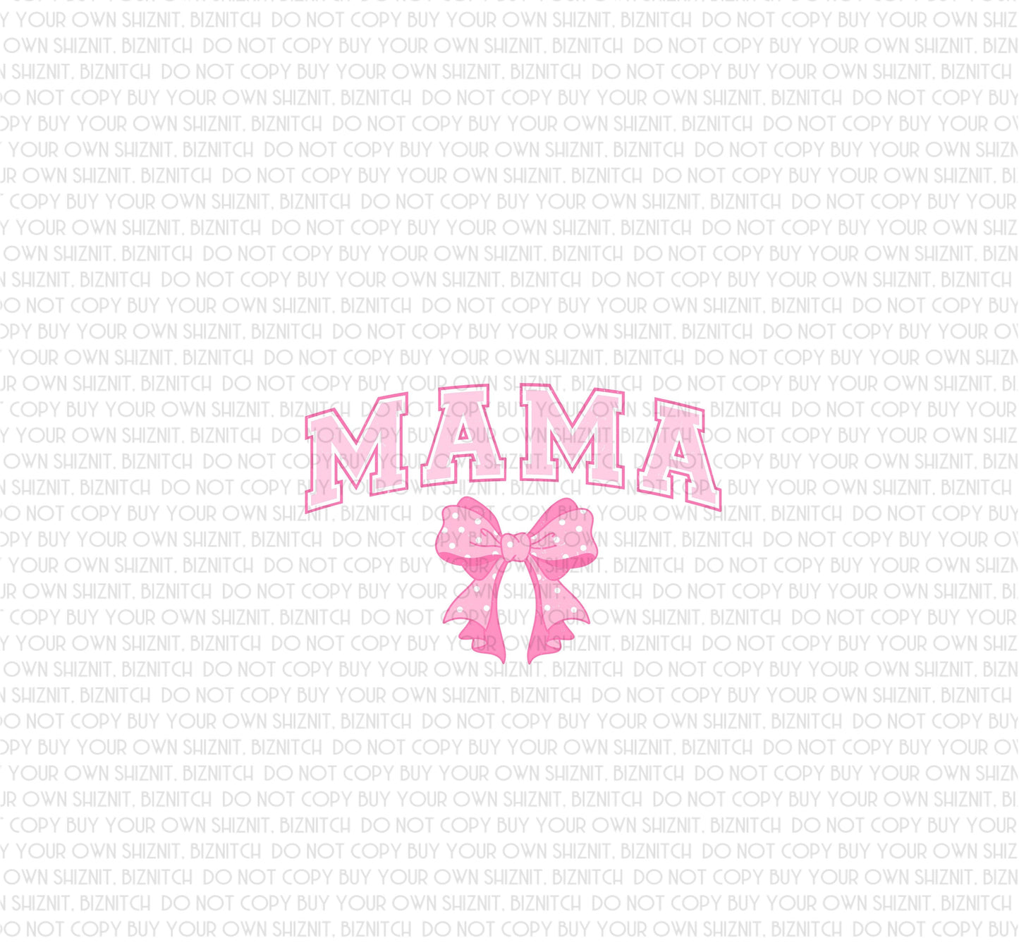 Mama Bow DTF (Direct to Film) Transfers, Coquette DTF Transfer Ready to Press, 1-3 Day Ship