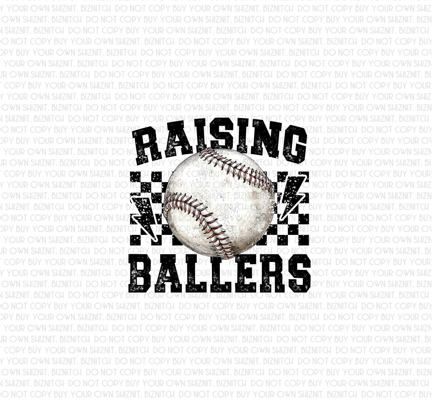 Raising Baseball Ballers DTF (Direct to Film) Transfers, Sports DTF Transfer Ready to Press