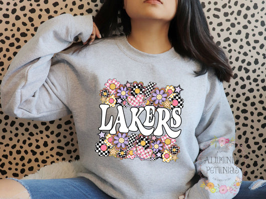 Funky Flowers- Mascot- Lakers