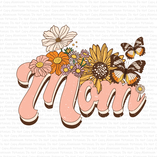 Distressed Floral Mom