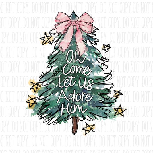 OH Come Let Us Adore Him Tree