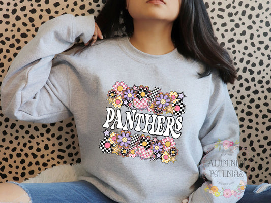 Funky Flowers- Mascot- Panthers