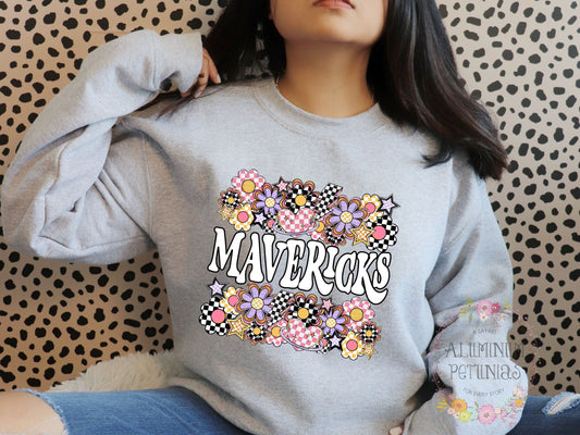 Funky Flowers- Mascot- Mavericks