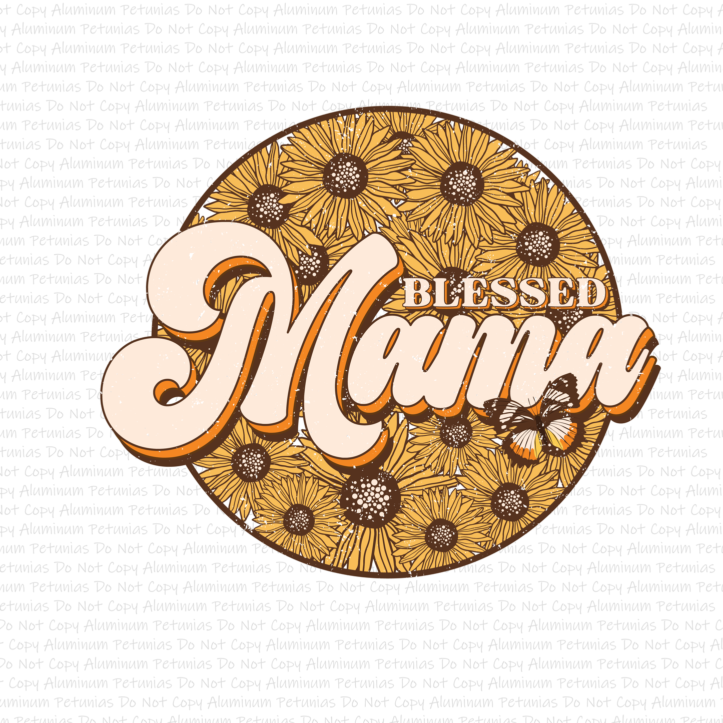 Distressed Blessed Mama