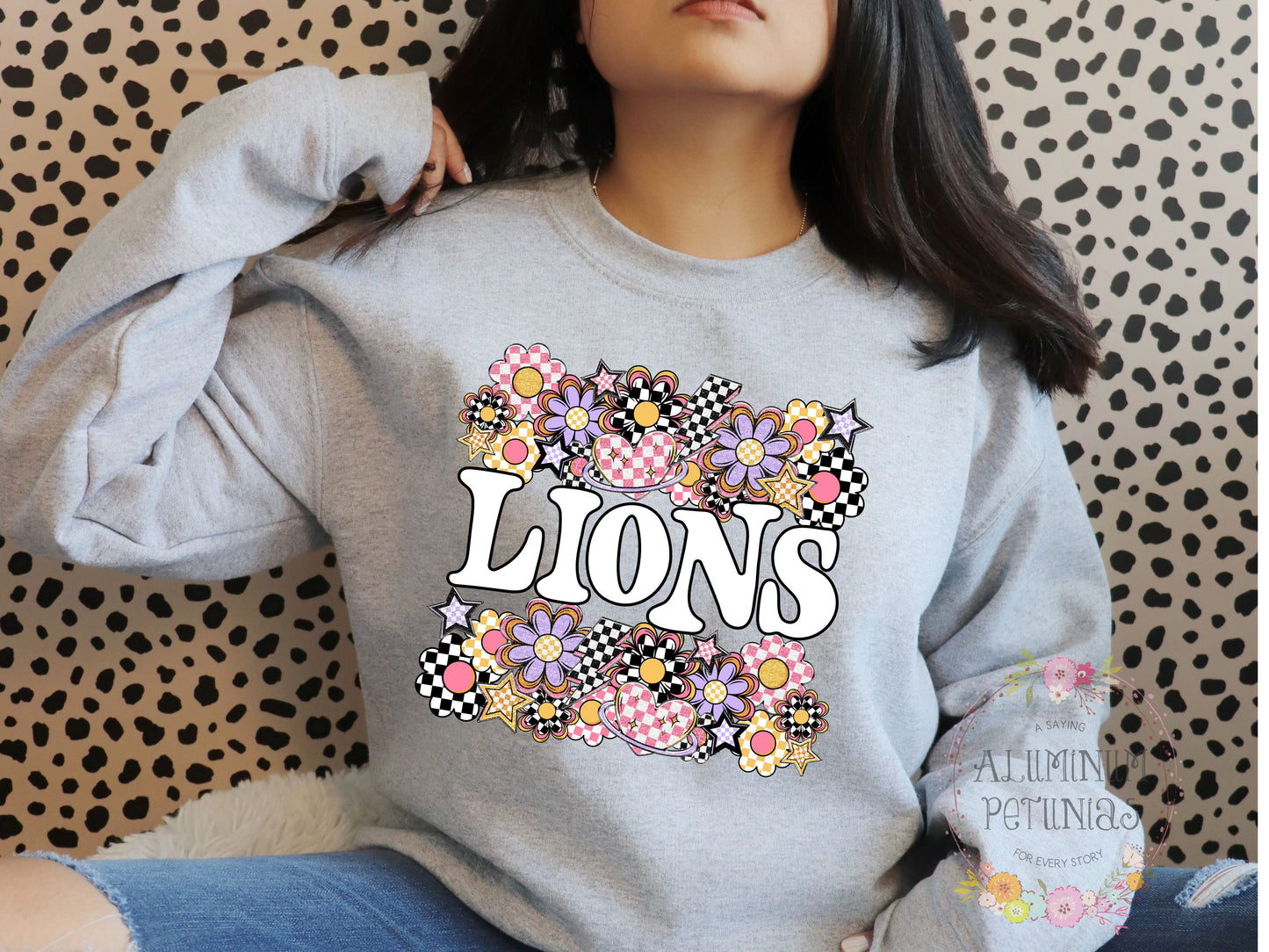 Funky Flowers- Mascot-Lions