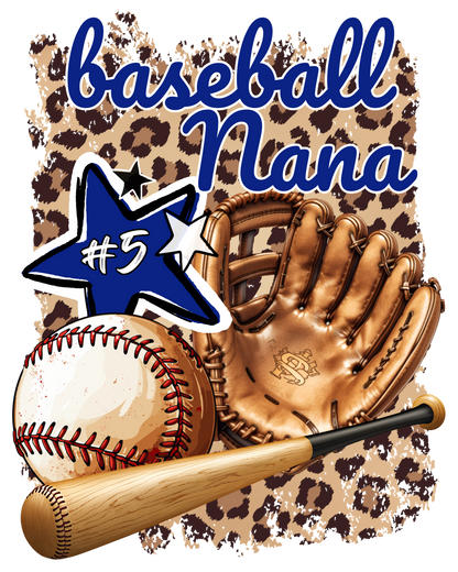 Baseball/Softball Animal Print PNG