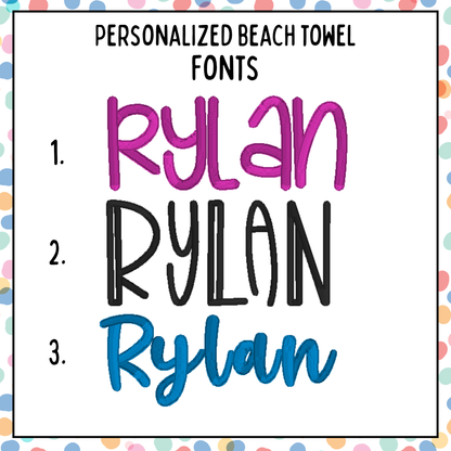 Personalized Beach Towels