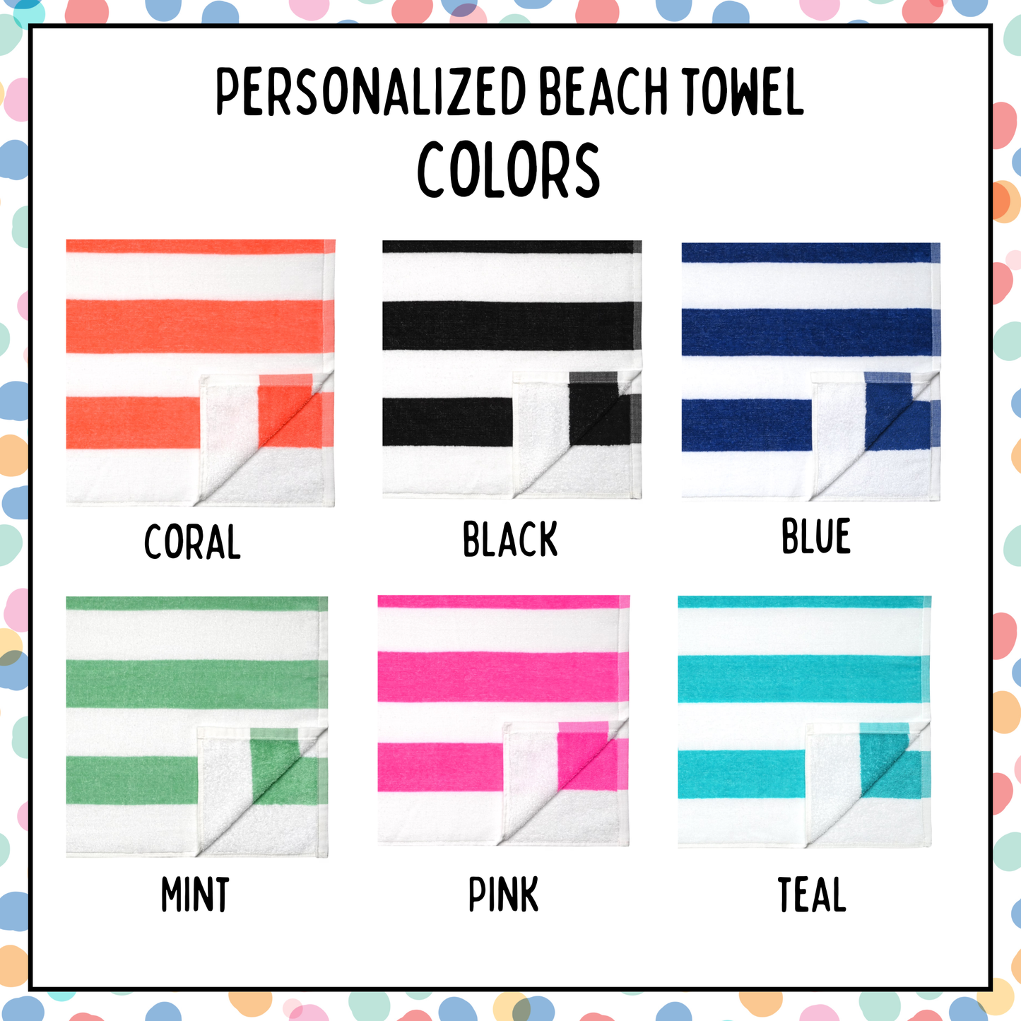 Personalized Beach Towels