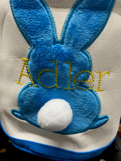 Personalized Embroidered Easter Bunny Baskets