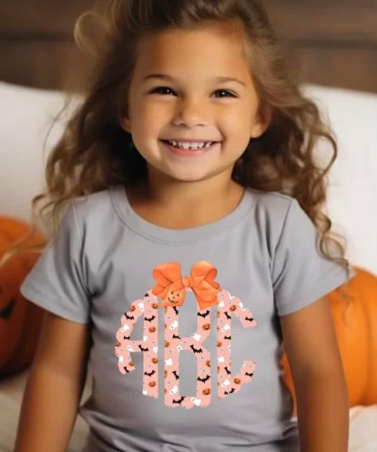 Pumpkin Monogram Tee TODDLER