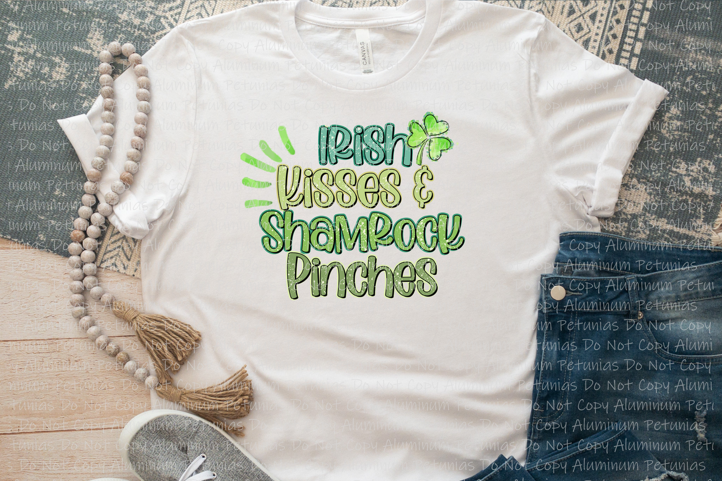 Irish Kisses & Shamrock Pinches Graphic Tee