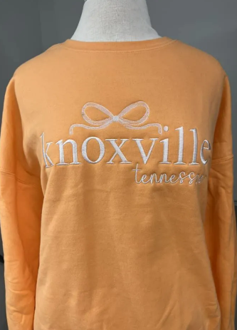 CUSTOM City, State Embroidered Sweatshirt