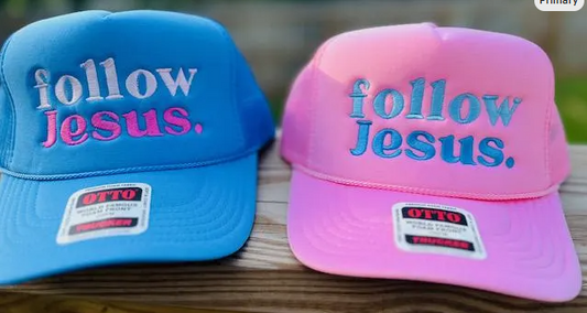 Follow Jesus Embroidered Hat