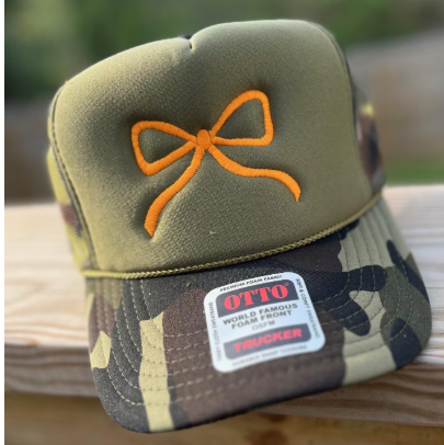 Bow Embroidered Hat