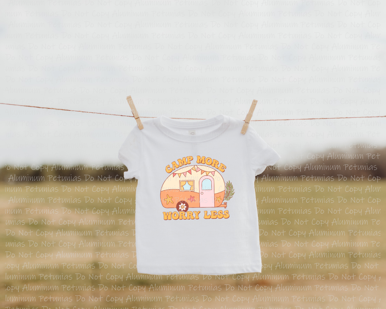 Camp More Worry Less Youth Graphic Tee