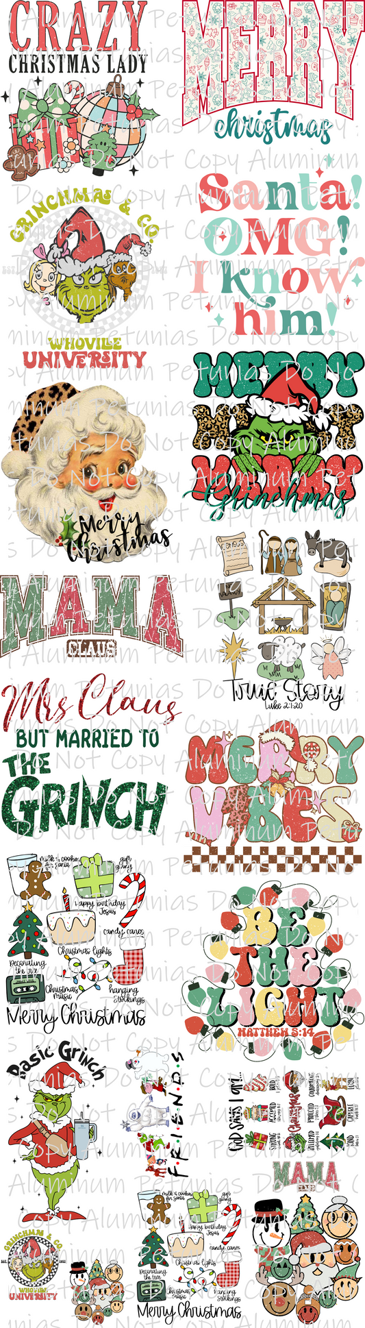 Christmas Premade Gang Sheet