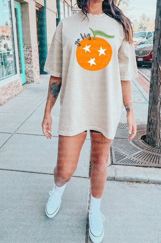 Go Big Orange Graphic Tee