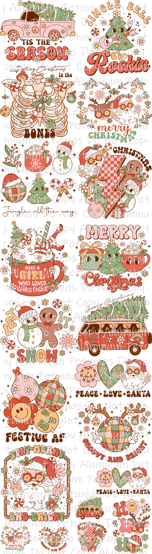 Groovy Christmas Premade Gang Sheet