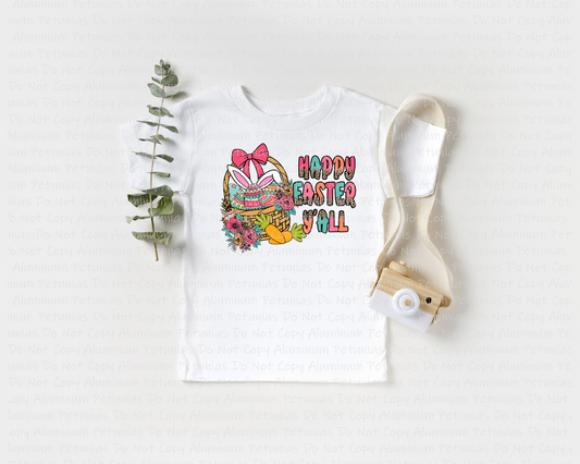 Happy Easter Y'all Youth Graphic Tee