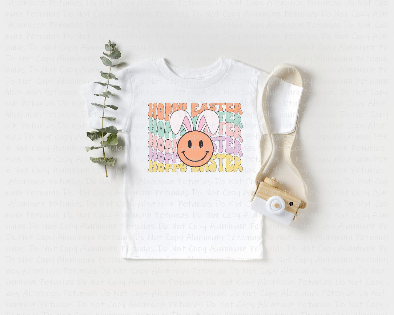 Hoppy Easter Stacked Youth Graphic Tee