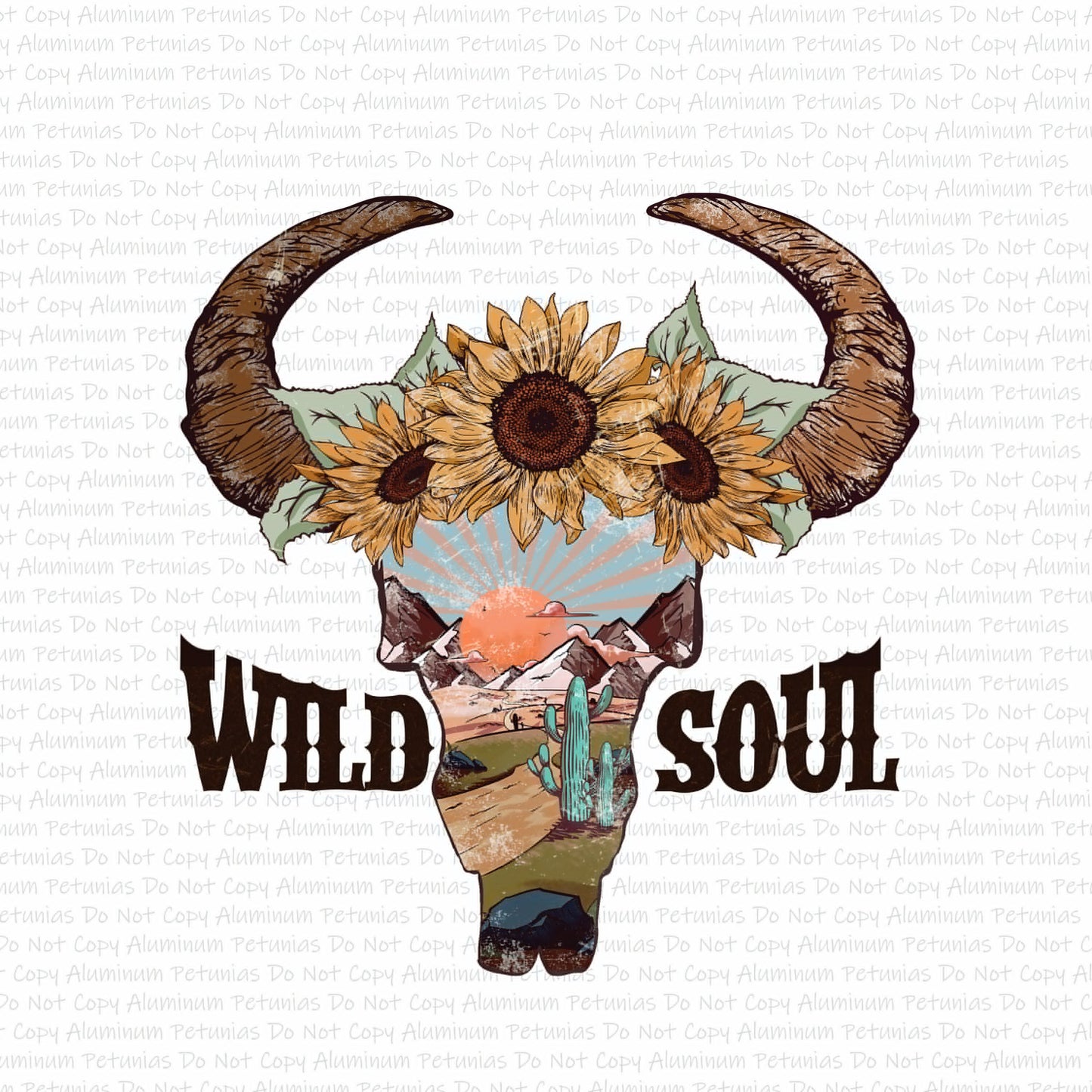 Wild Soul DTF (Direct to Film) Transfers, Western DTF Transfer Ready to Press, 1-3 Day Ship