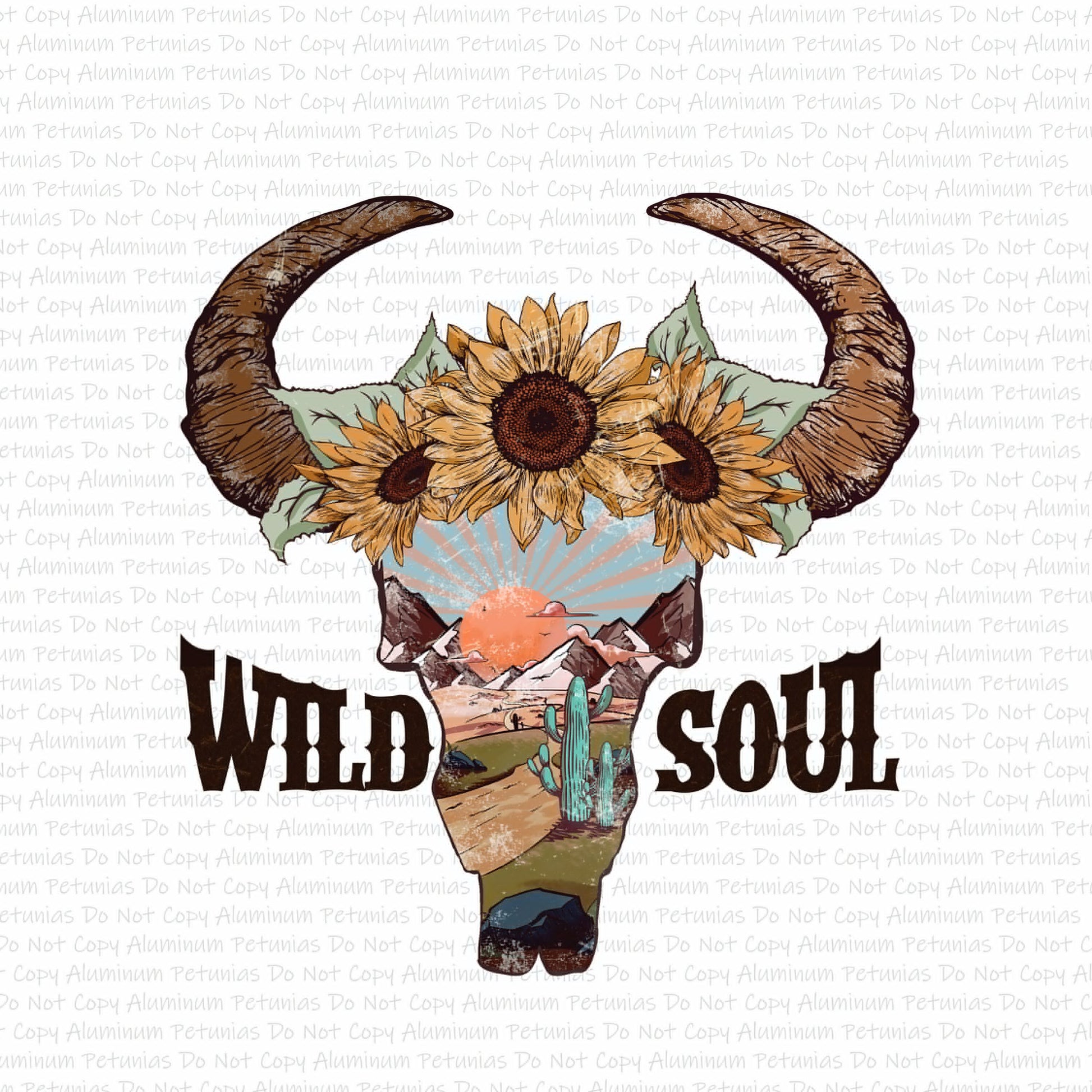 Wild Soul DTF (Direct to Film) Transfers, Western DTF Transfer Ready to Press, 1-3 Day Ship