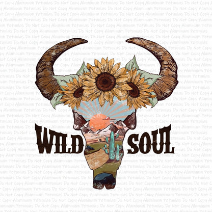 Wild Soul DTF (Direct to Film) Transfers, Western DTF Transfer Ready to Press, 1-3 Day Ship