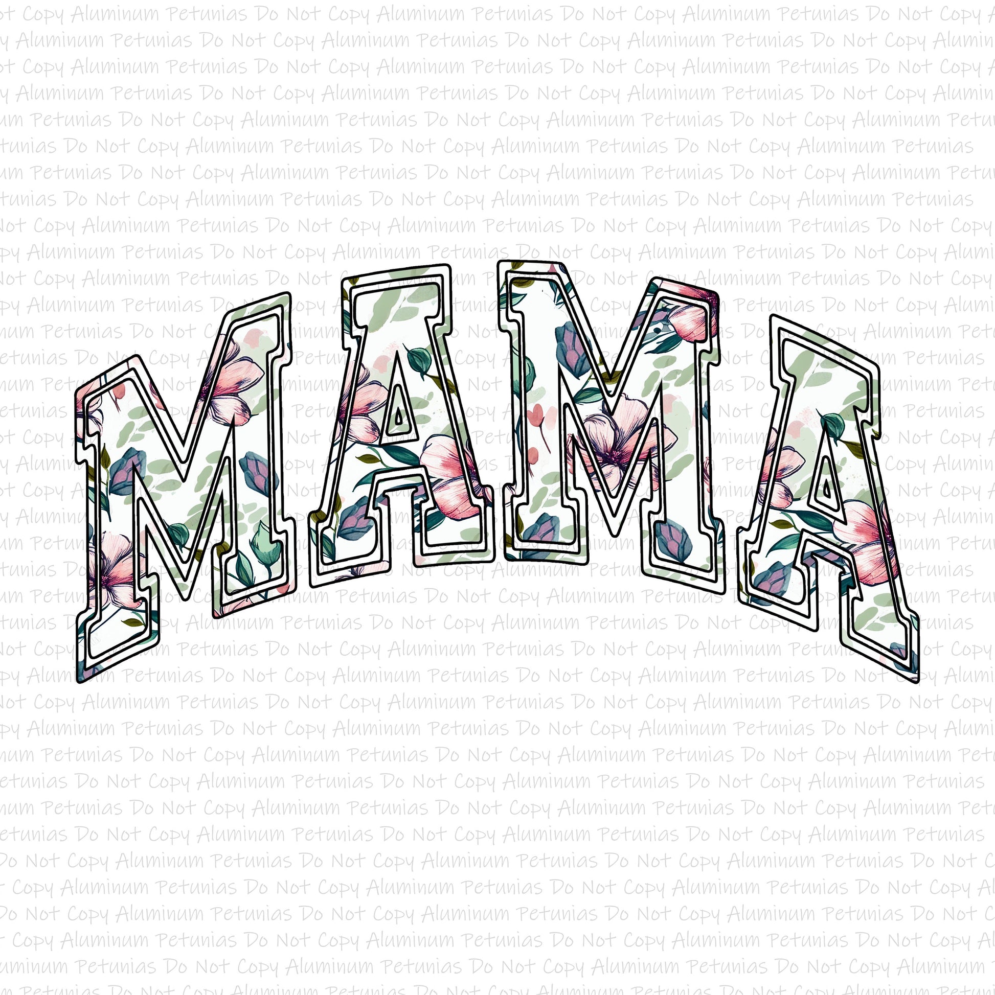 Mama Floral DTF (Direct to Film) Transfers, Mom DTF Transfer Ready to Press, 1-3 Day Ship