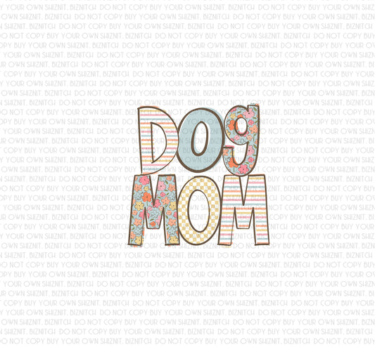 Patterned Dog Mom DTF (Direct to Film) Transfers, Doodle Loo, DTF Transfer Ready to Press, 3-5 Day Ship