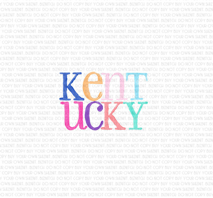 Watercolor Kentucky DTF (Direct to Film) Transfers, DTF Transfer Ready to Press, 3-5 Day Ship