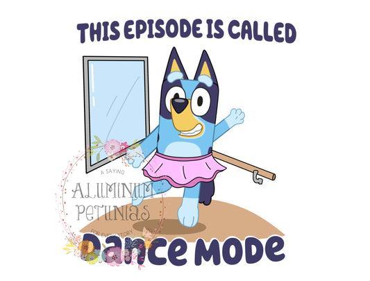 This Episode is called Dance, Blue Friends DTF (Direct to Film) Transfers, DTF Transfer- Approved Vendor Handmade Helton