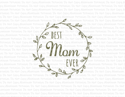 Mom Wreath DTF (Direct to Film) Transfers, Mama DTF Transfer Ready to Press, 1-3 Day Ship