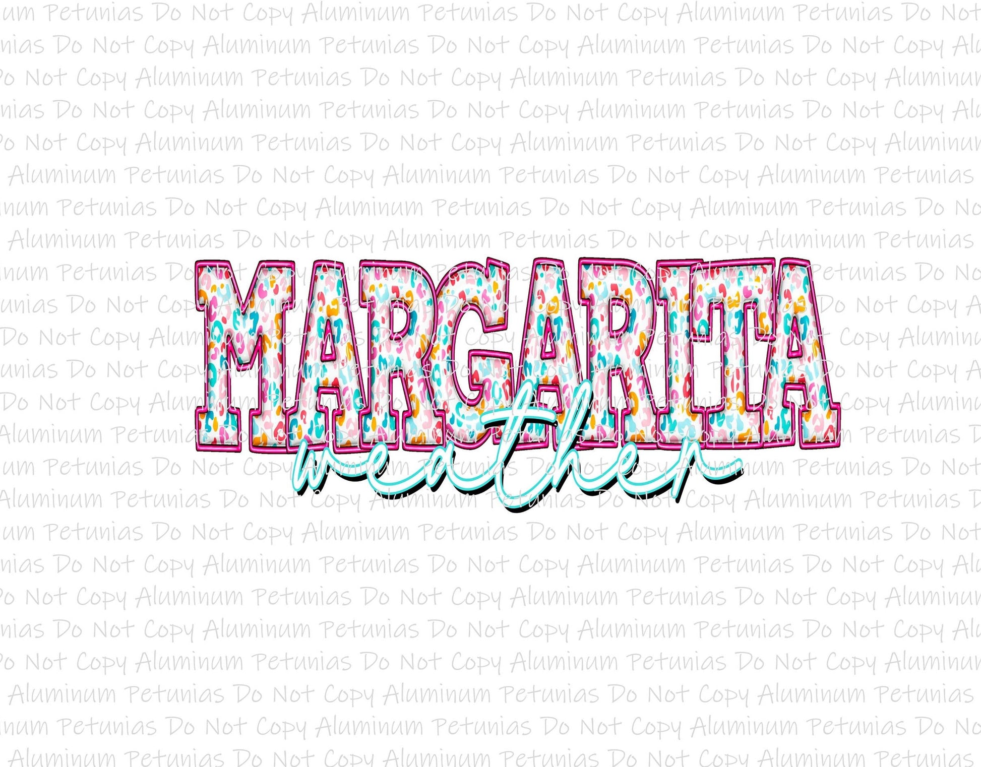 Margarita Weather DTF (Direct to Film) Transfers, Summer DTF Transfer Ready to Press,