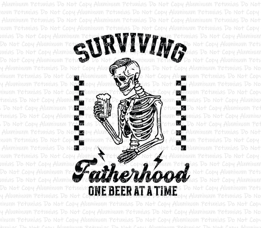 Surviving Fatherhood DTF (Direct to Film) Transfers, Father's Day DTF Transfer Ready to Press, 1-3 Day Ship