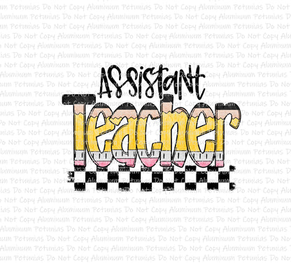 Assistant Teacher DTF (Direct to Film) Transfers, Teaching DTF Transfer Ready to Press