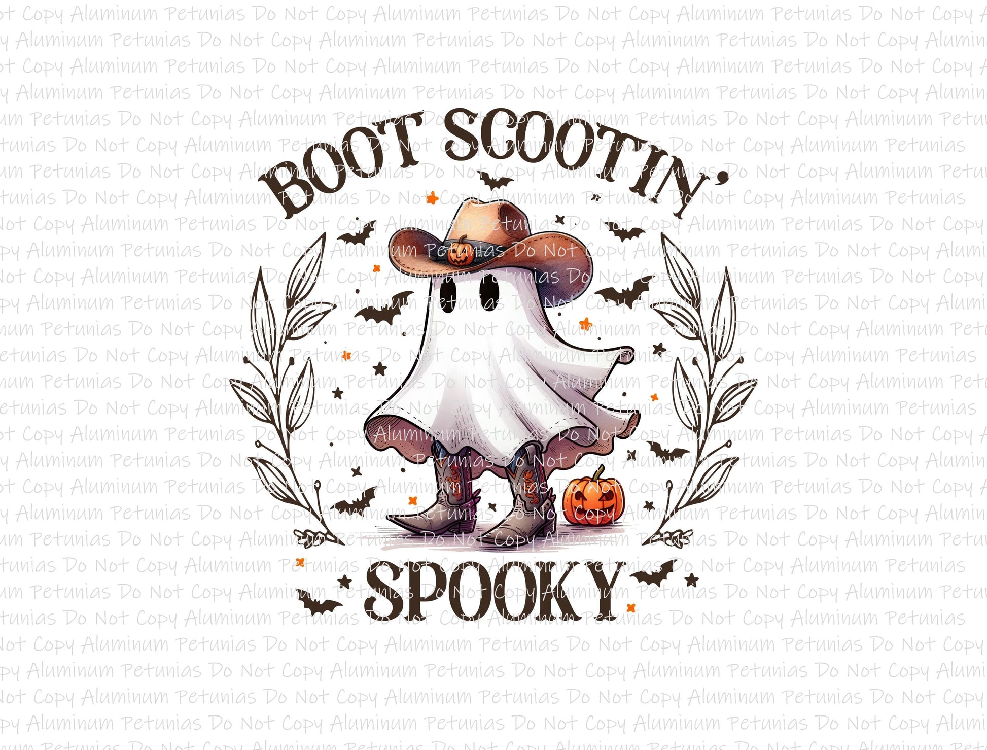 Boot Scootin' Spooky DTF (Direct to Film) Transfers, Halloween DTF Transfer Ready to Press, 3-5 Day Ship