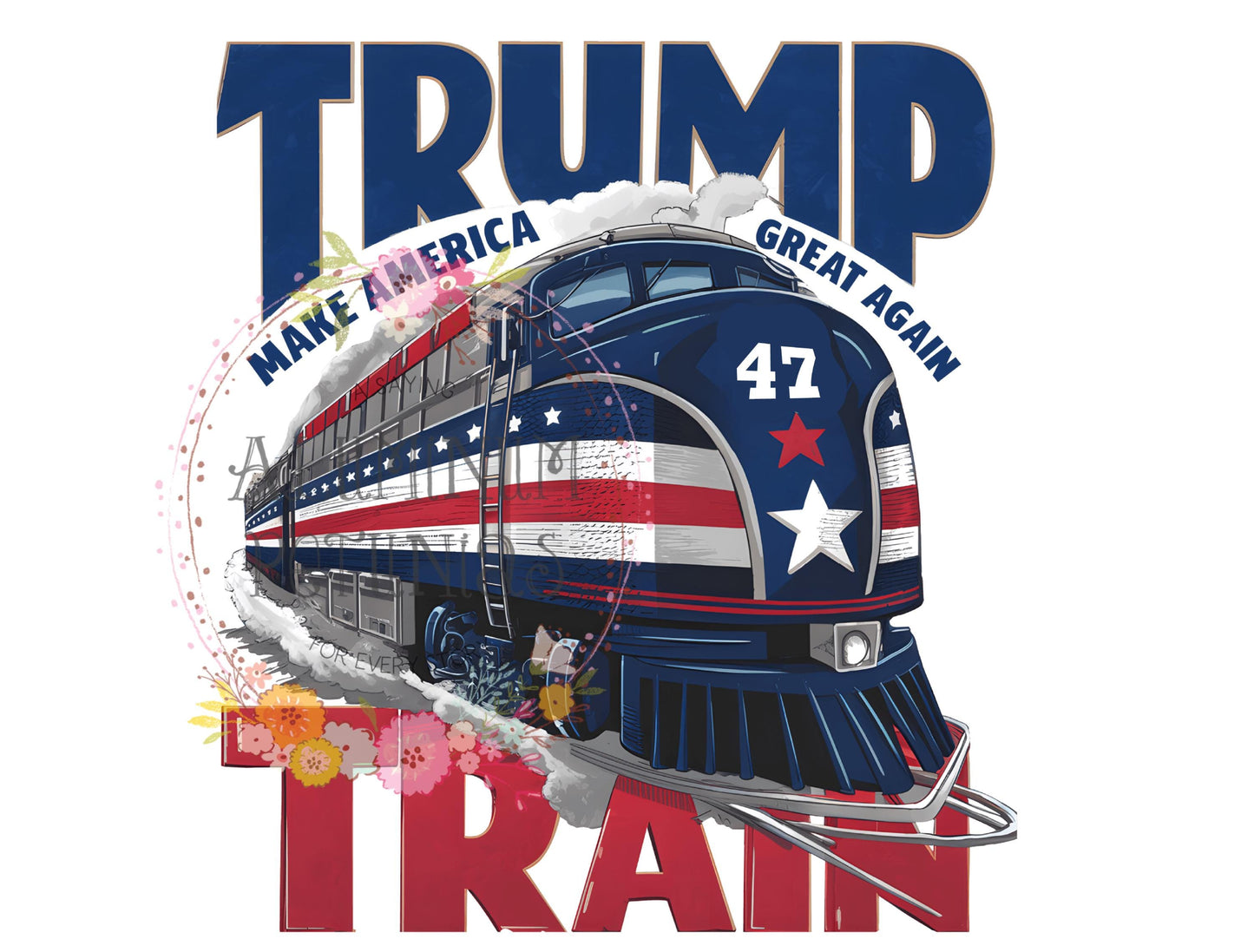 Trump Train DTF (Direct to Film) Transfers, Republican DTF Transfer Ready to Press, Trump