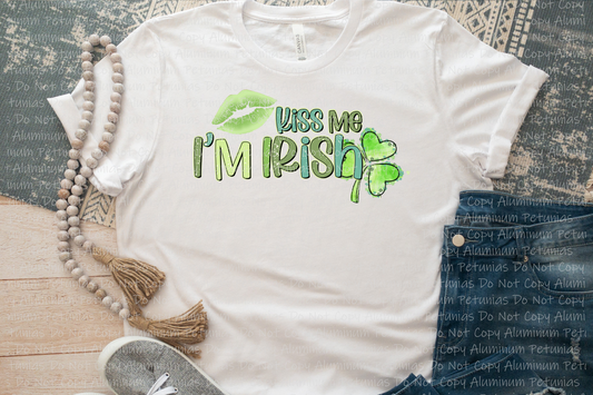 Kiss Me I'm Irish Graphic Tee