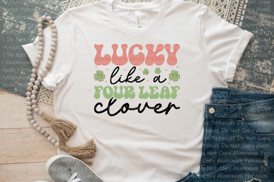 Lucky Like A Four Leaf Clover Graphic Tee