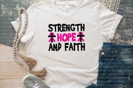 Strength Hope & Faith Graphic Tee