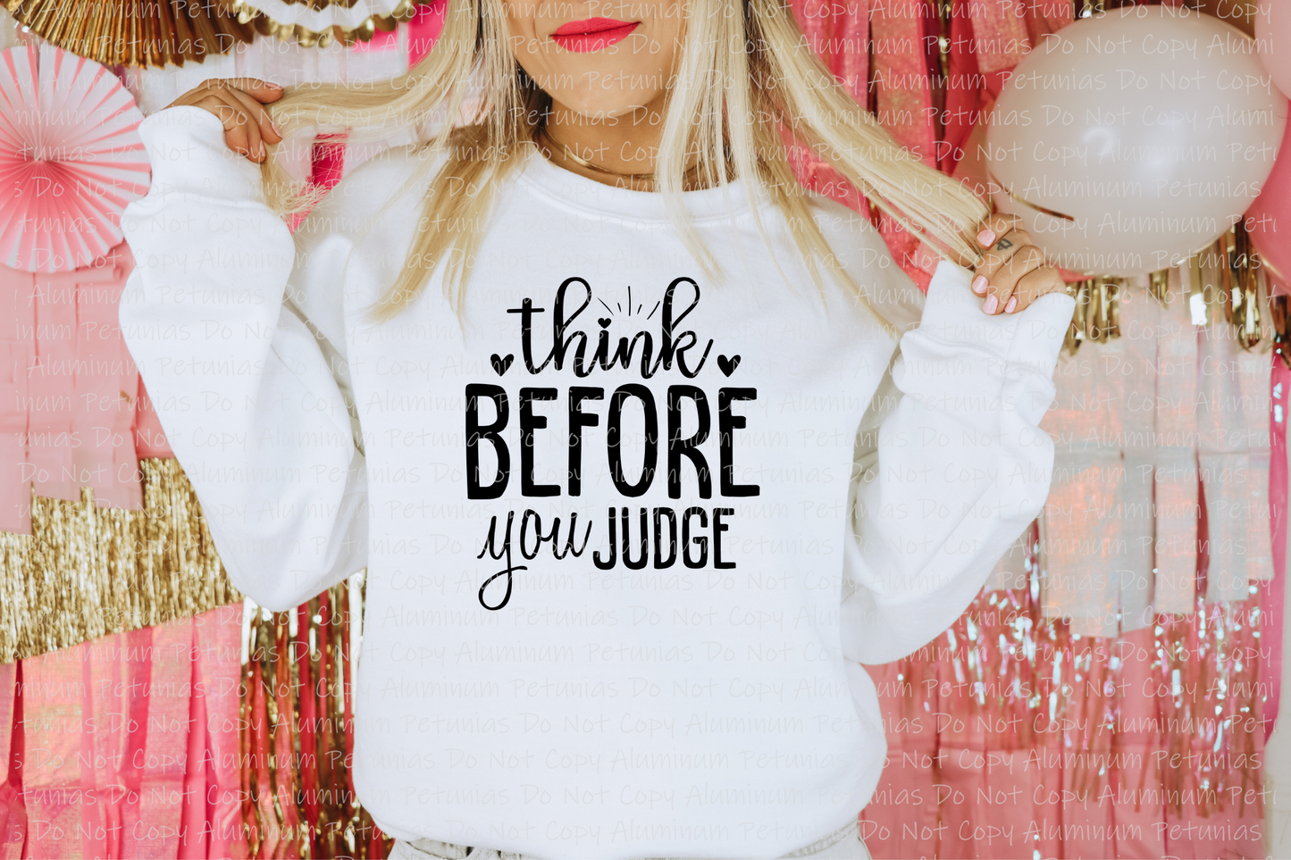 Think Before You Judge Graphic Tee