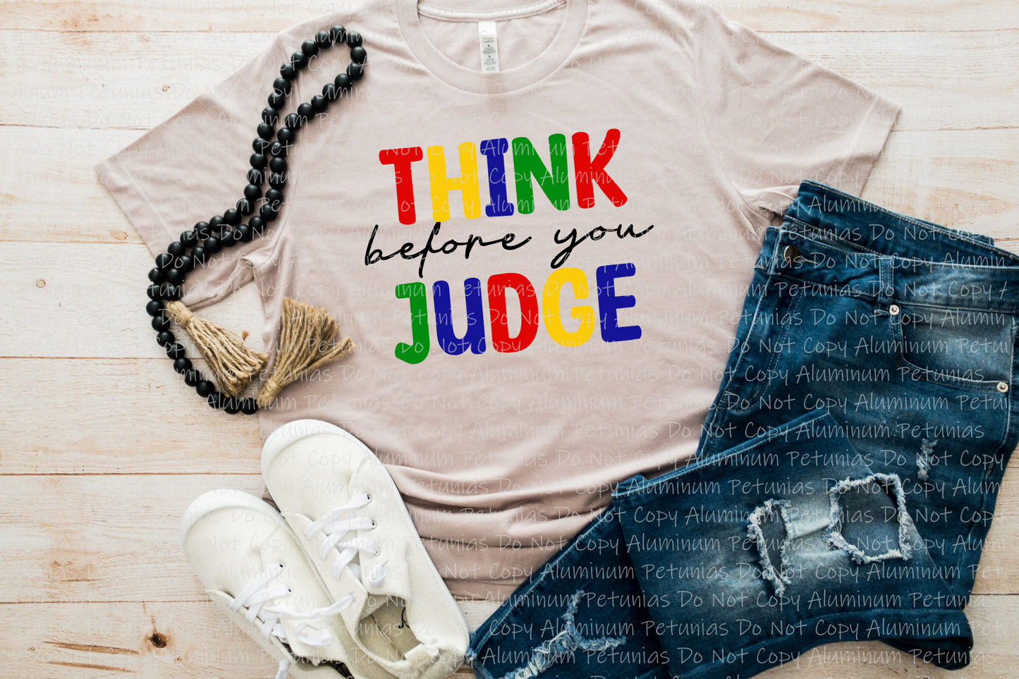 Think Before You Judge Graphic Tee