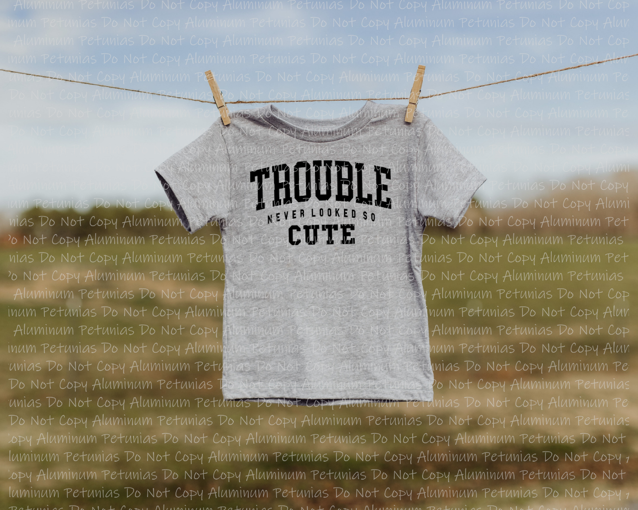 Trouble Never Looked So Cute Youth Graphic Tee