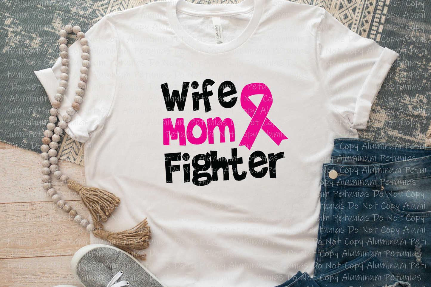 Wife Mom Fighter Graphic Tee