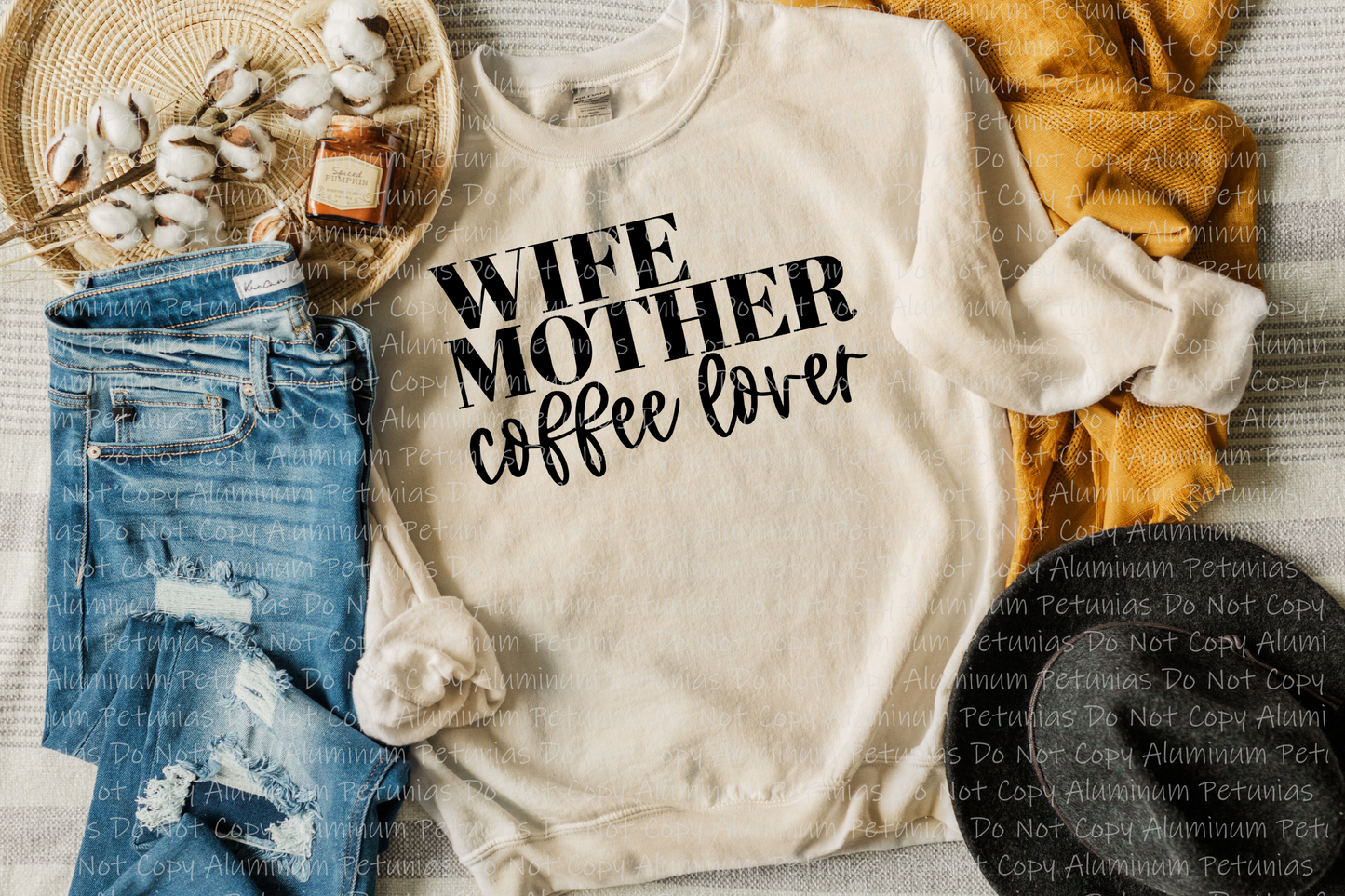 Wife Mother Coffee Lover Graphic Tee