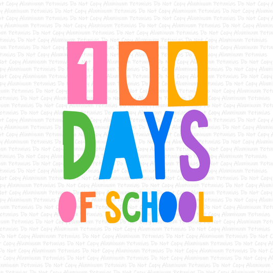 Colorful 100 Days Of School