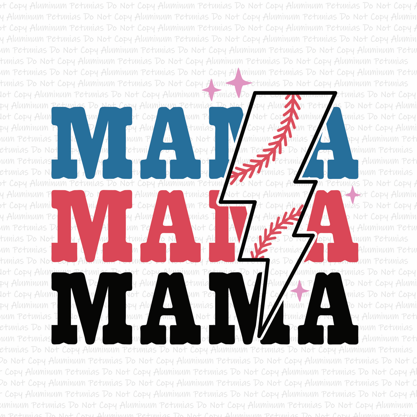 Baseball Mama Stacked