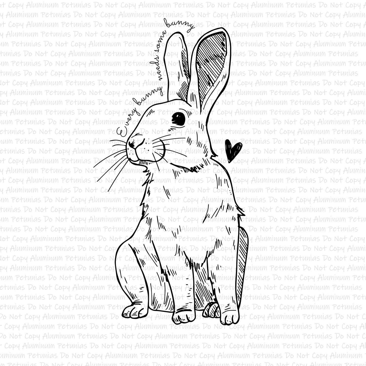 Bunny Outline